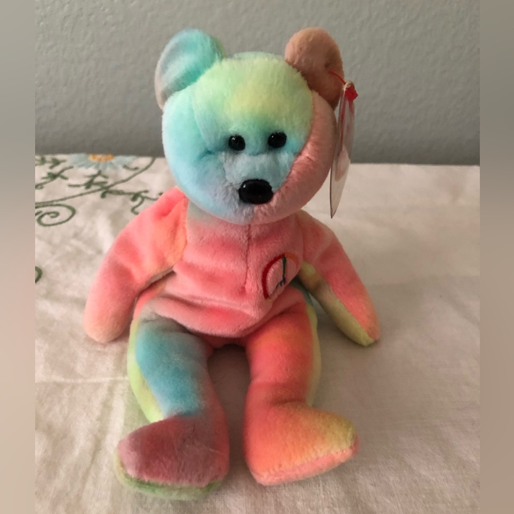 Ty Beanie Baby Teddy Bear Peace 1996